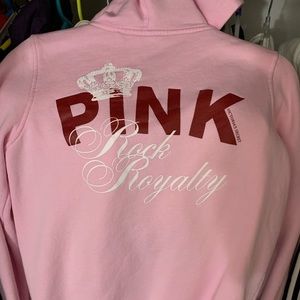 Victoria secret pink zip up hoodie size M